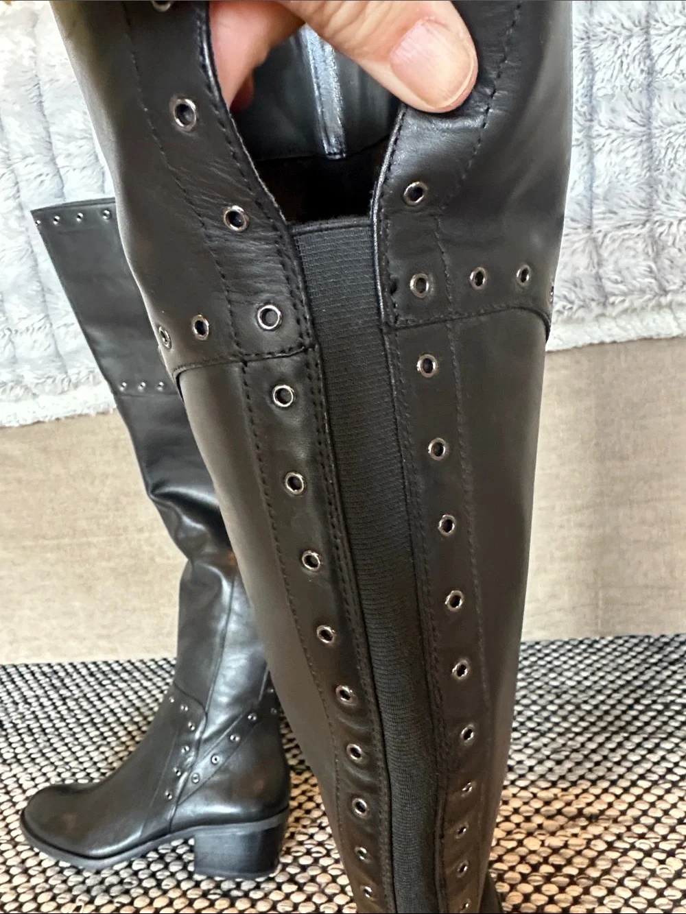Vince Camuto Over the Knee Leather Boots